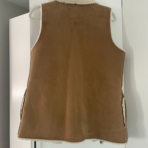 Women’s faux shearling vest
